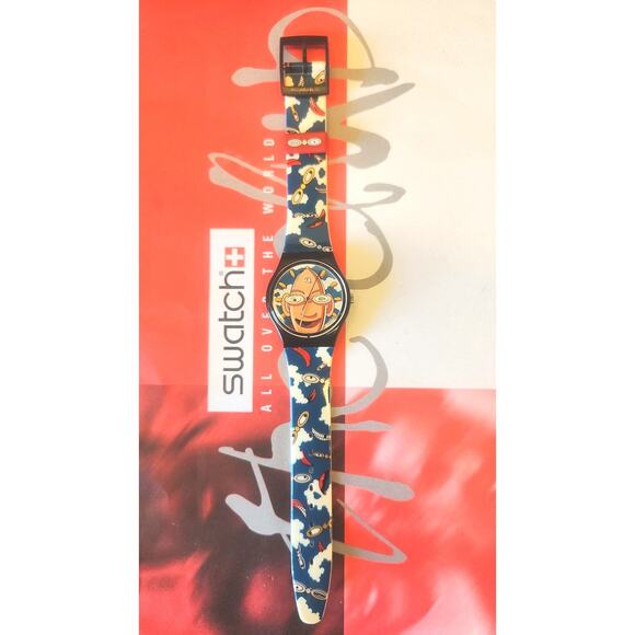 Swatch watch LOOKA GZ700 1996 Collectors Special Designed by S. Pirovano NEW - Picture 4 of 16